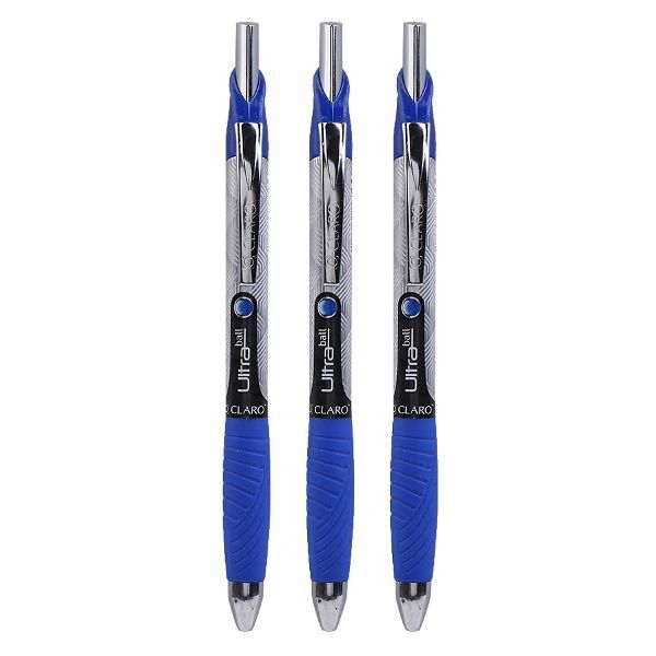 Bút Bi Ultra Claro 0.7mm CL-1913 (3 Cây/Bịch) - Mực Xanh