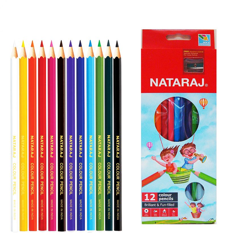 Bút Chì 12 Màu Nataraj ( Cỡ Lớn)