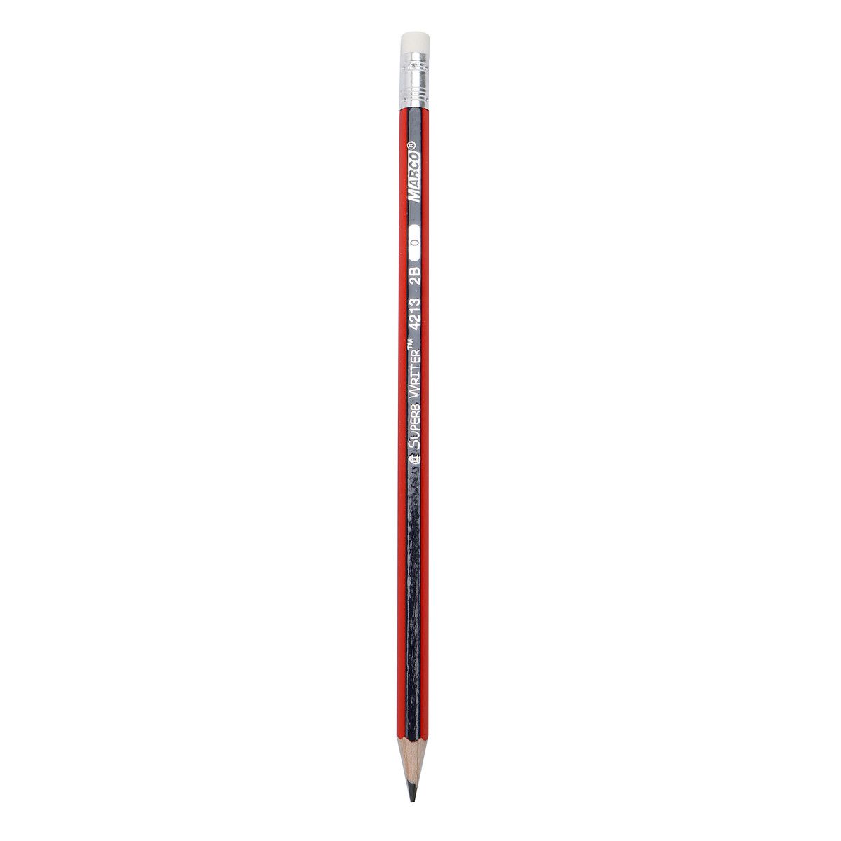 Bút Chì 2B Có Tẩy Thân Sọc Xanh Đỏ 4213