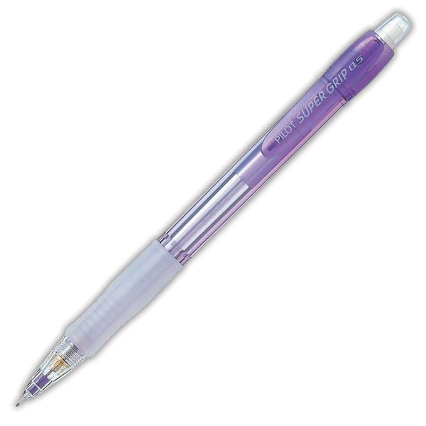 Bút Chì Bấm Pilot Super Grip Neon H-185N-V-2B (0.5mm) - Thân Tím