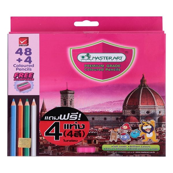 Bút Chì Dài Màu Masterart F48 (48 Màu + 4)