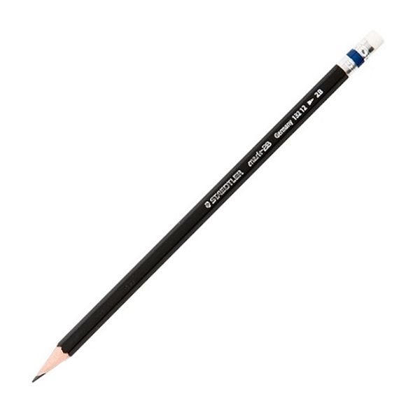 Bút Chì Gỗ Staedtler Thân Đen Có Gôm 132 12 2B