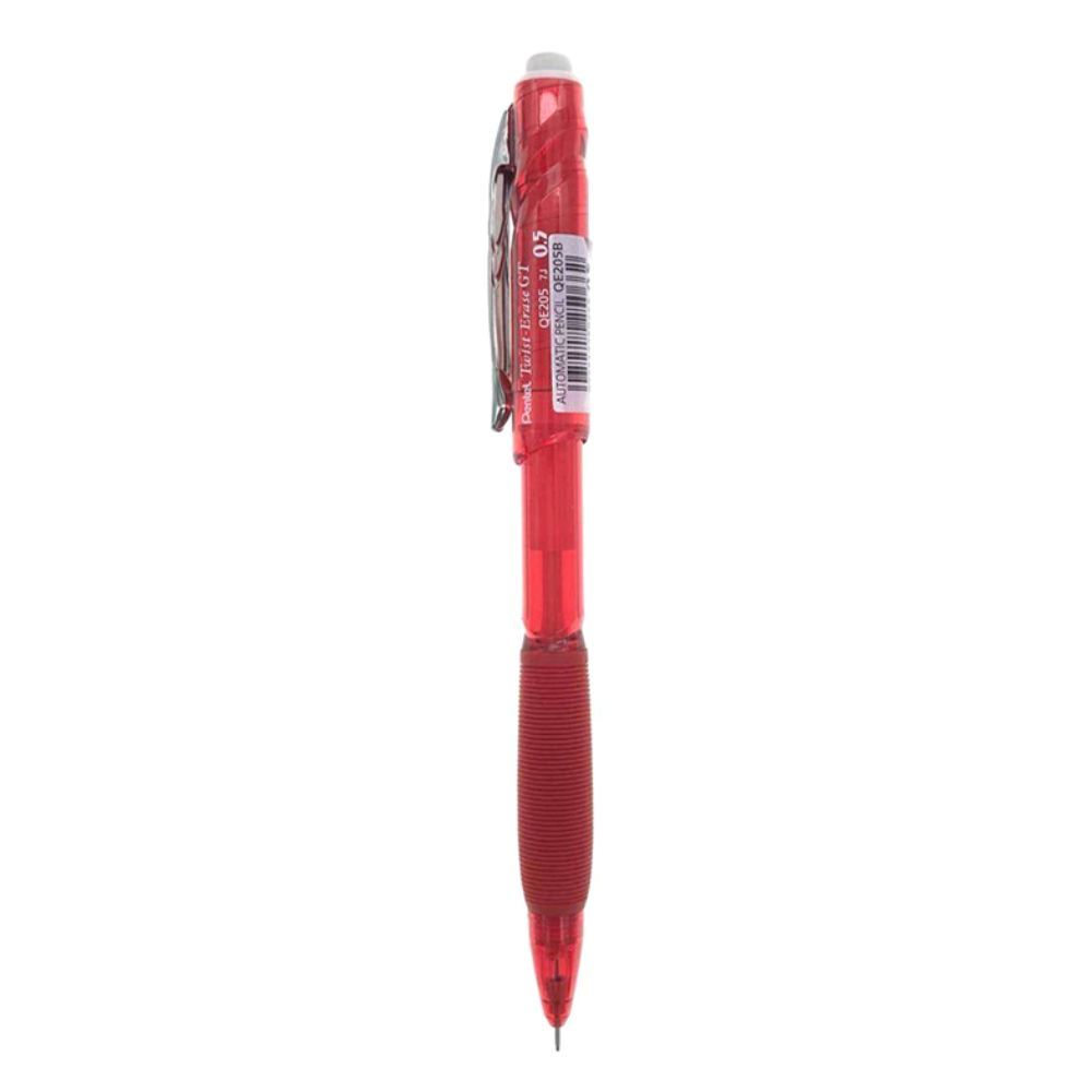 Bút Chì Kim Pentel Twist Erase QE205 (0.5mm) - Màu Đỏ