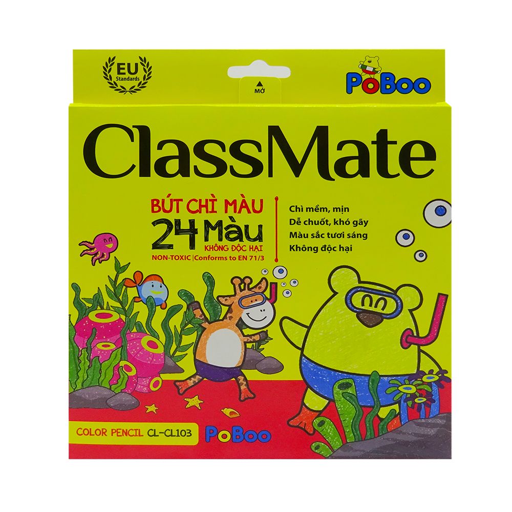 Bút Chì Màu Class Mate 24 Màu