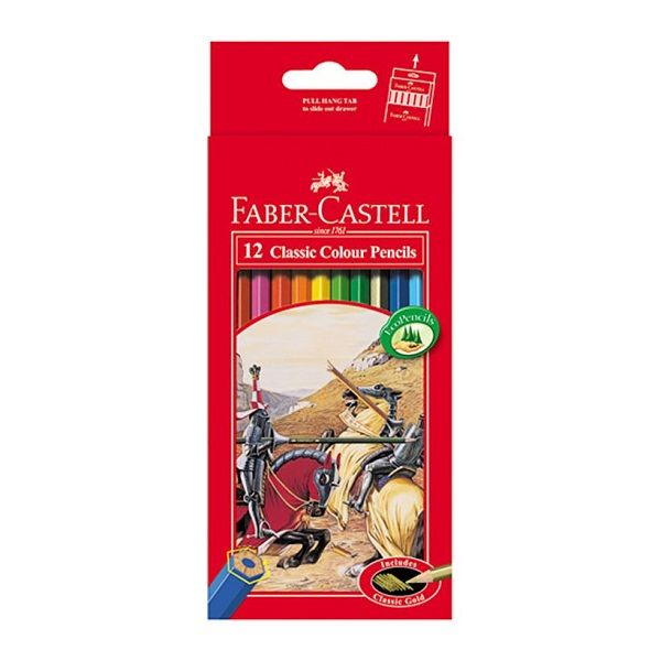 Bút Chì Màu Faber - Castell Classic Knight 12 Màu