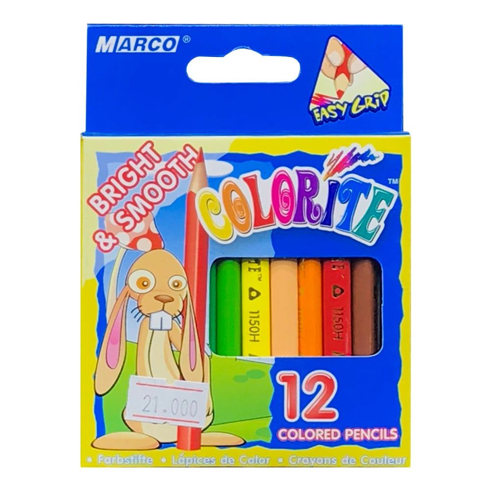 Bút Chì Màu Gỗ Marco Colorite 1150-12CB - 12 Màu