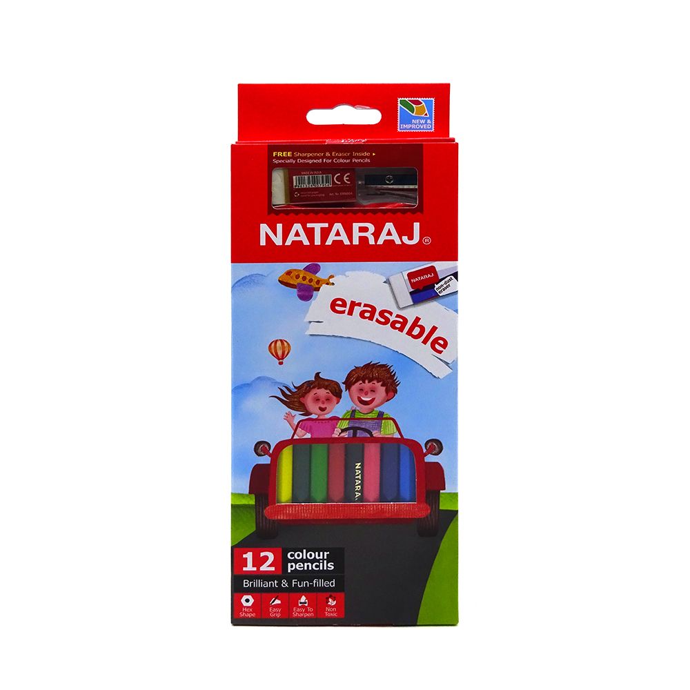 Bút Chì Màu Nataraj (Hộp 12 Màu)