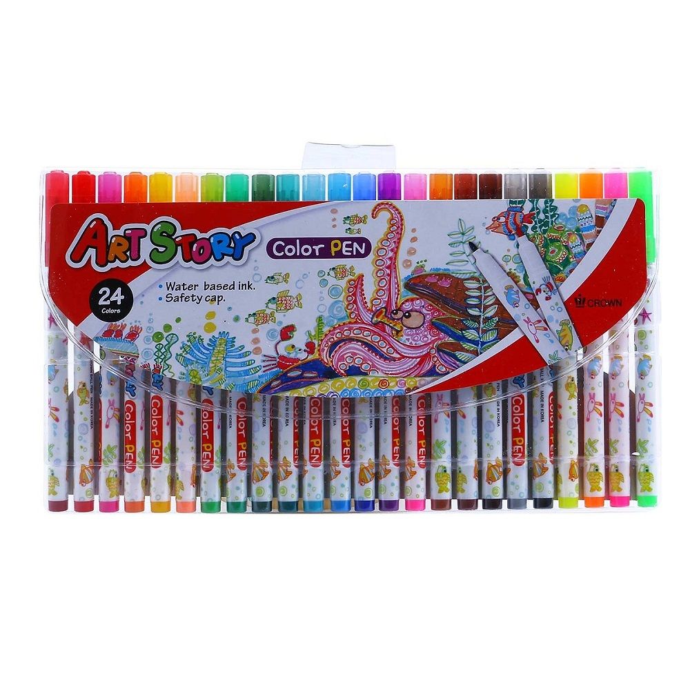 Bút Lông Màu Crown Art Story SP-2400 (24 Màu)