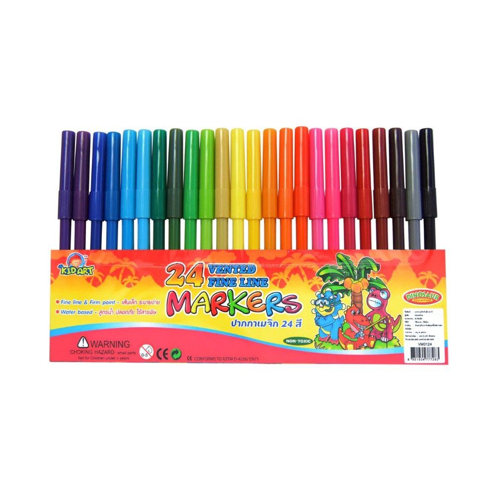 Bút Lông Màu Kidart VM0124 (24 Màu)