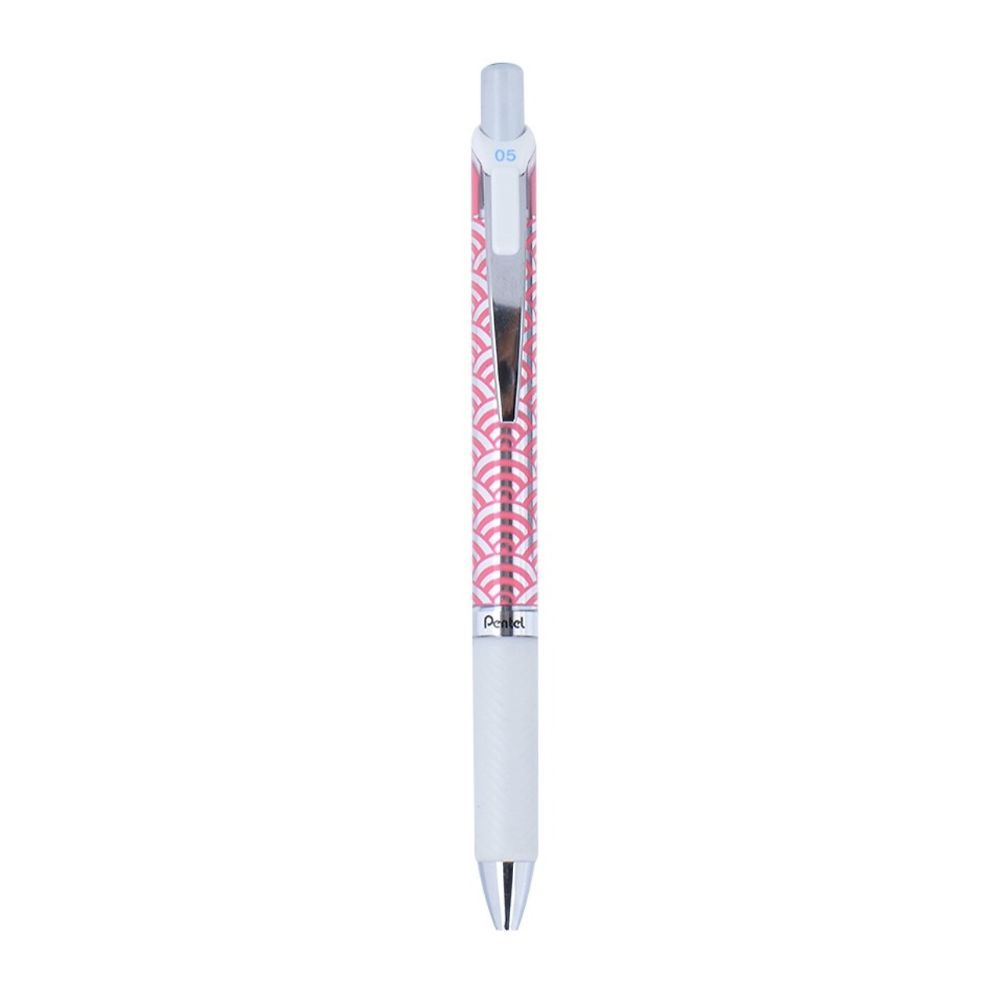 BLN75KW9-C Energel-bút bi Gel 0.5mm-xanh (thân hồng-bạc)