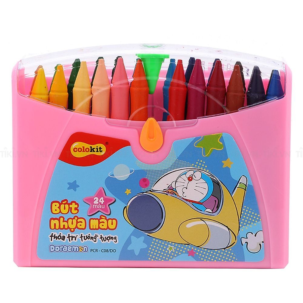 Bút Nhựa Màu Colokit PCR-C08/DO (Hộp 24 Màu)