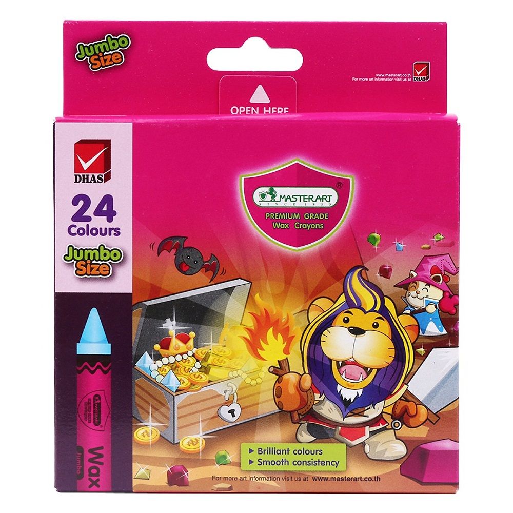 Bút Sáp Màu Masterart Jumbo Size 24 Màu