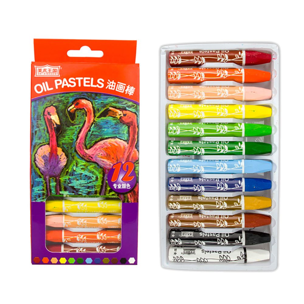 Bút Sáp Màu Oil Pastels (12 Màu)