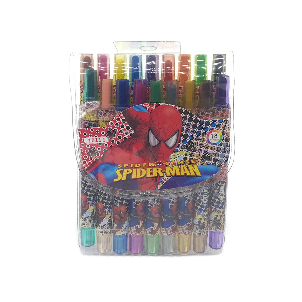 Bút Sáp Màu Spider-Man No.1011 - 18 Màu