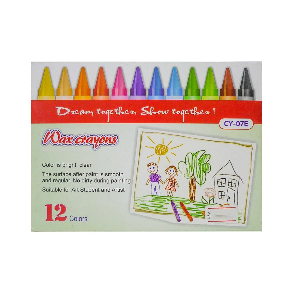 Bút Sáp Màu Wax Crayon CY-07E (12 Màu)
