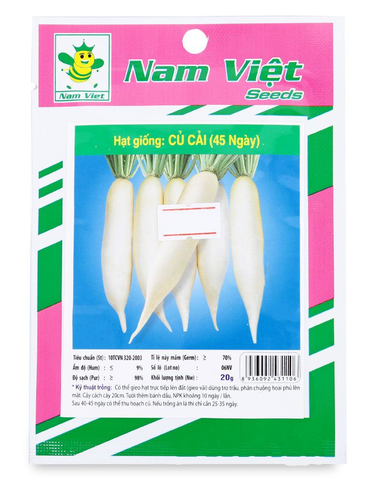 Hạt Giống: Củ Cải (45 Ngày) Nam Việt