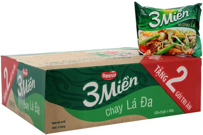 Mì 3 Miền - Mì Chay Lá Đa ( 65g )