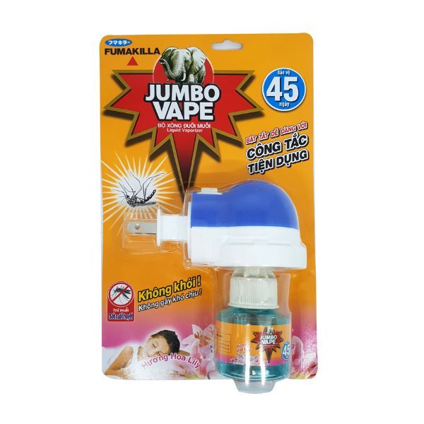 Bộ Xông Đuổi Muỗi Hương Hoa Lily Jumbo Vape (34ml)