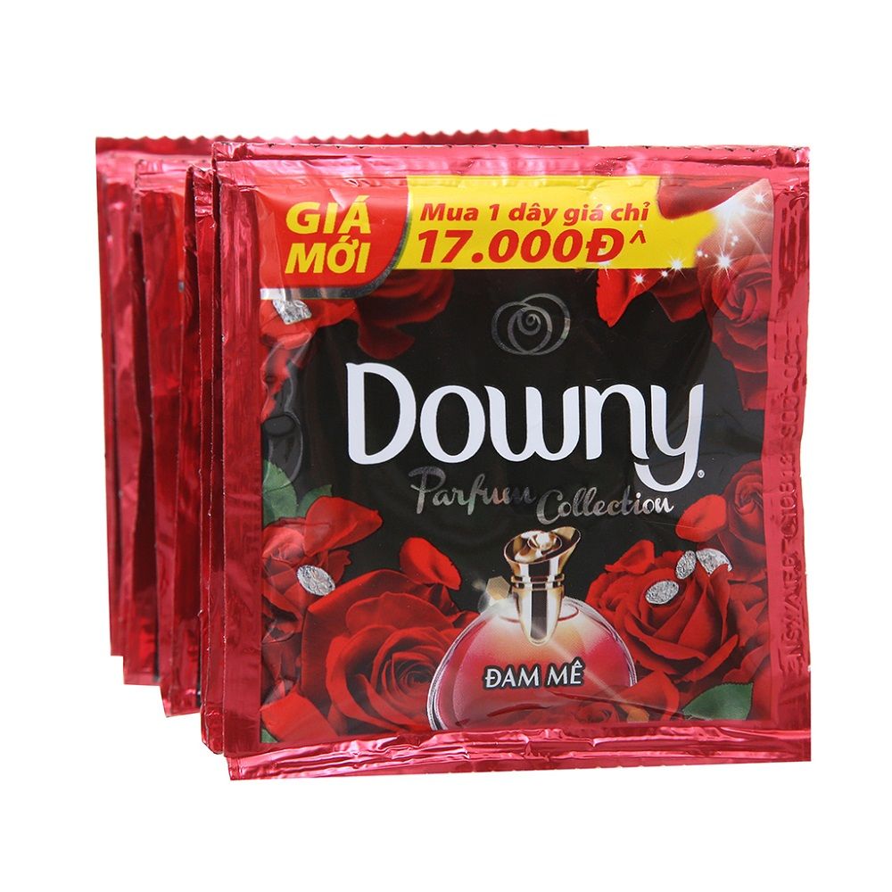 Dây Nước Xả Downy Hương Nước Hoa Đam Mê (10 Gói x 20ml)