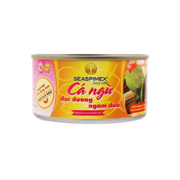 Cá Ngừ Đại Dương Ngâm Dầu Seaspimex (185g)