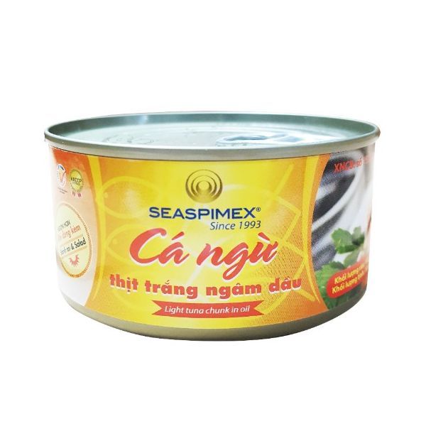Cá Ngừ Thịt Trắng Ngâm Dầu Seaspimex (185g)