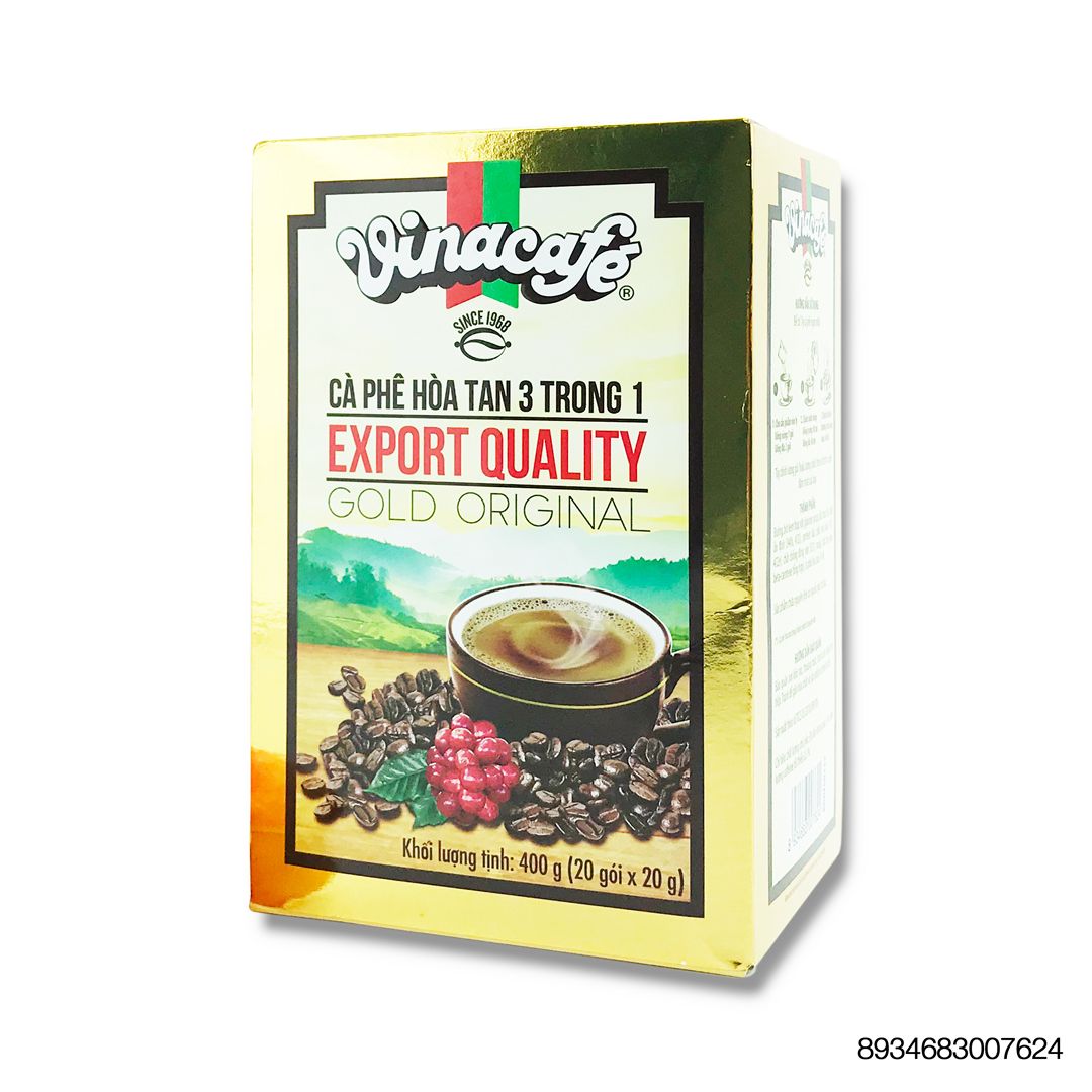 Vina Cafe 3 In 1 Gold Orgnal 400g - 20 hộp/20g