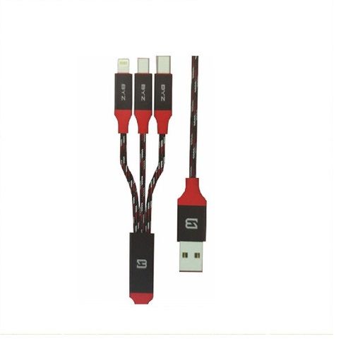 Cáp sạc 3 đầu BYZ BL-675