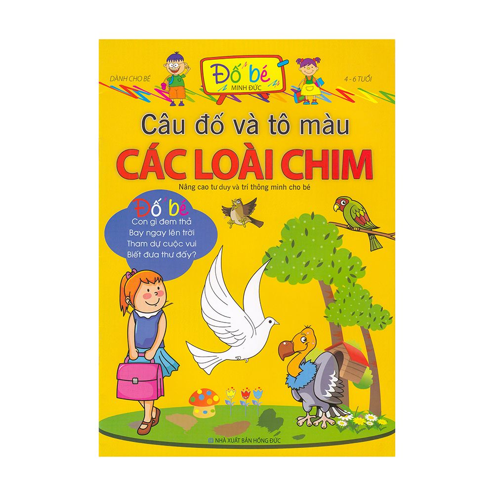Câu Đố Và Tô Màu Các Loài Chim (4 - 6 Tuổi)
