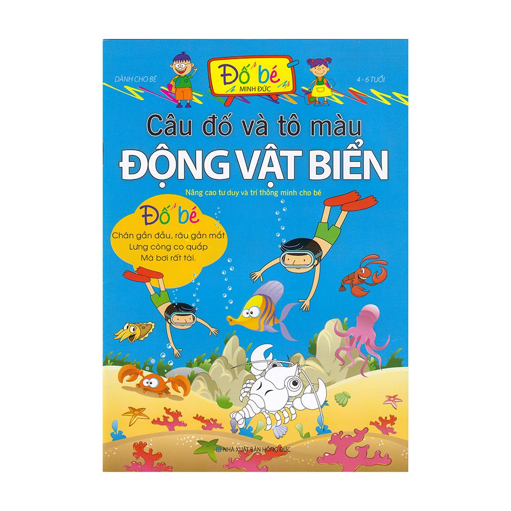 Câu Đố Và Tô Màu Động Vật Biển (4 - 6 Tuổi)