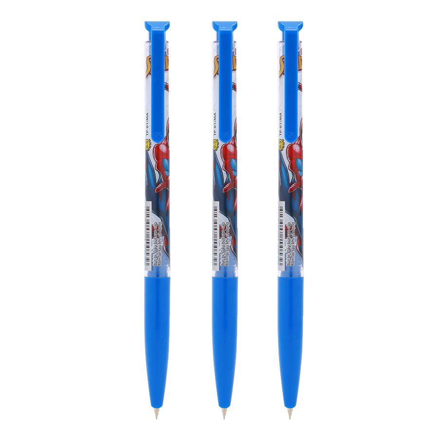 Bút bi TP-01/MA xanh vỉ 3( khuyến mãi )
