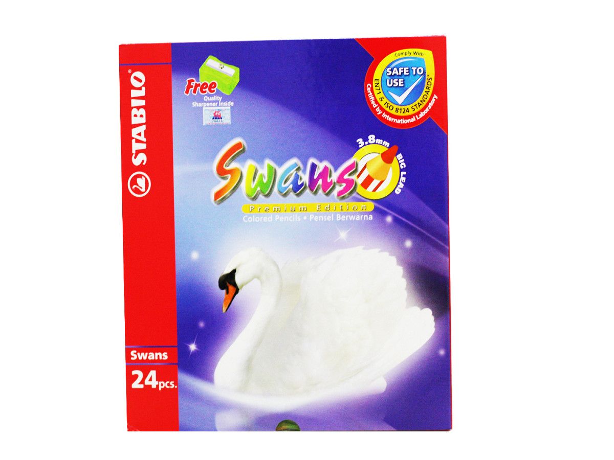 Chì Màu Swans 24 Màu - Hộp (CLP1869-24)(N)