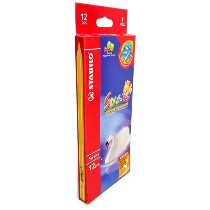 Chì Màu Swans Dài 12 Màu - Hộp (CLP1867L)(N)