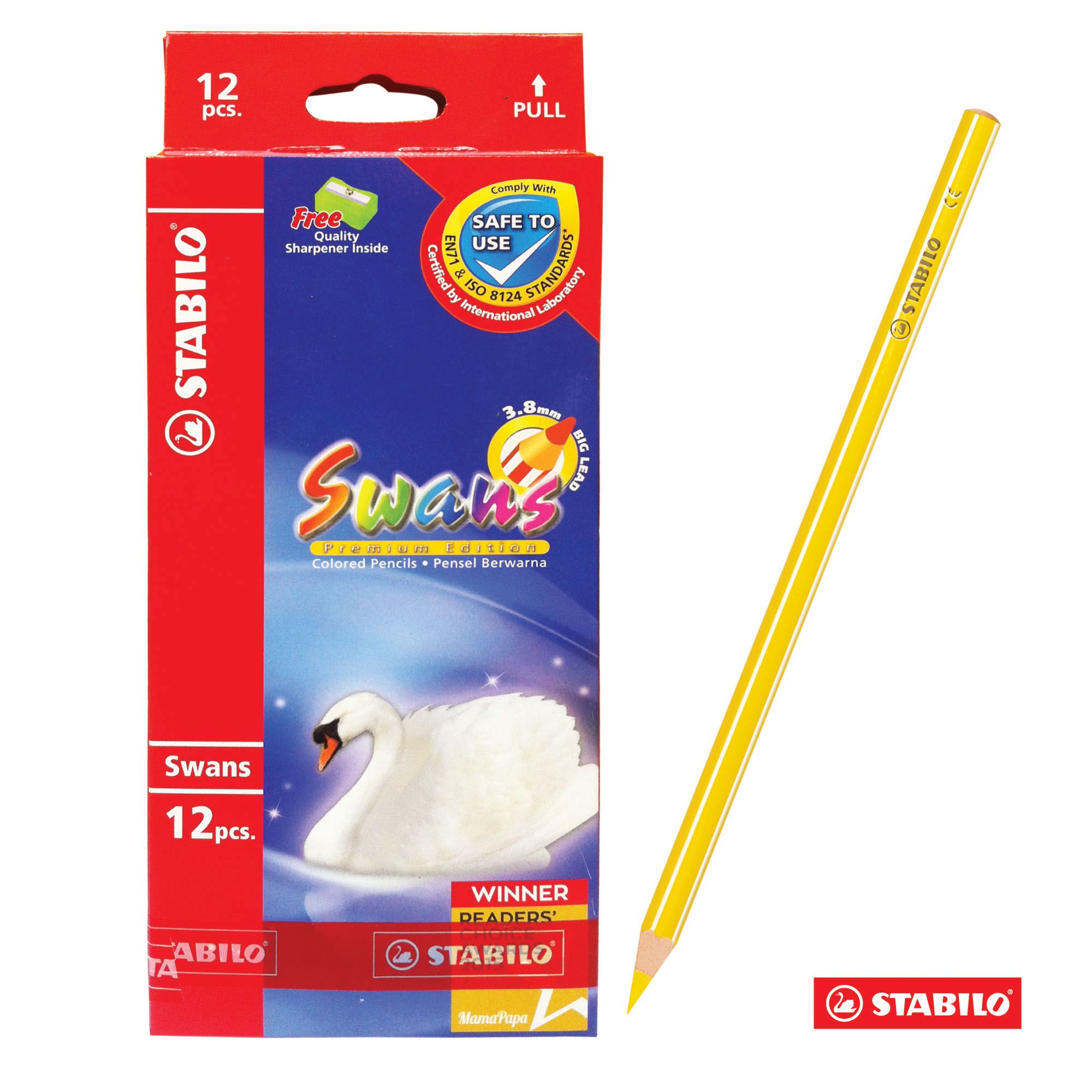 Chì Màu Swans Dài 12 Màu - Hộp (CLP1867L)(N)