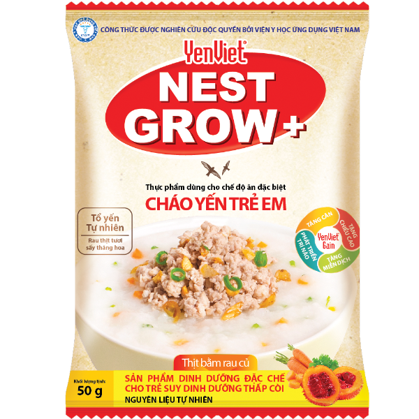 Cháo Yến Trẻ Em - Thịt Bằm Rau Củ (50g)