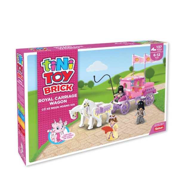 Đồ Chơi Lắp Ráp Tinitoy Cổ Xe Ngựa Hoàng Gia - YY590125 (137 Mảnh Ghép)