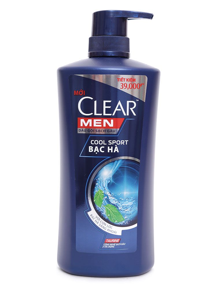 CLEAR Dầu gội nam mát lạnh bạc hà 650g