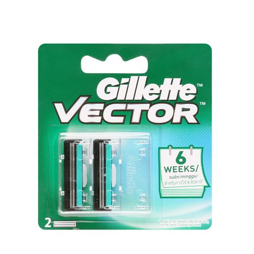  Vỉ 2 Cái Lưỡi Dao Gillette Vector 