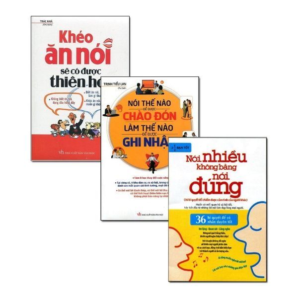 Combo Khéo Ăn Nói Để Được Chào Đón (Bộ 3 Cuốn)