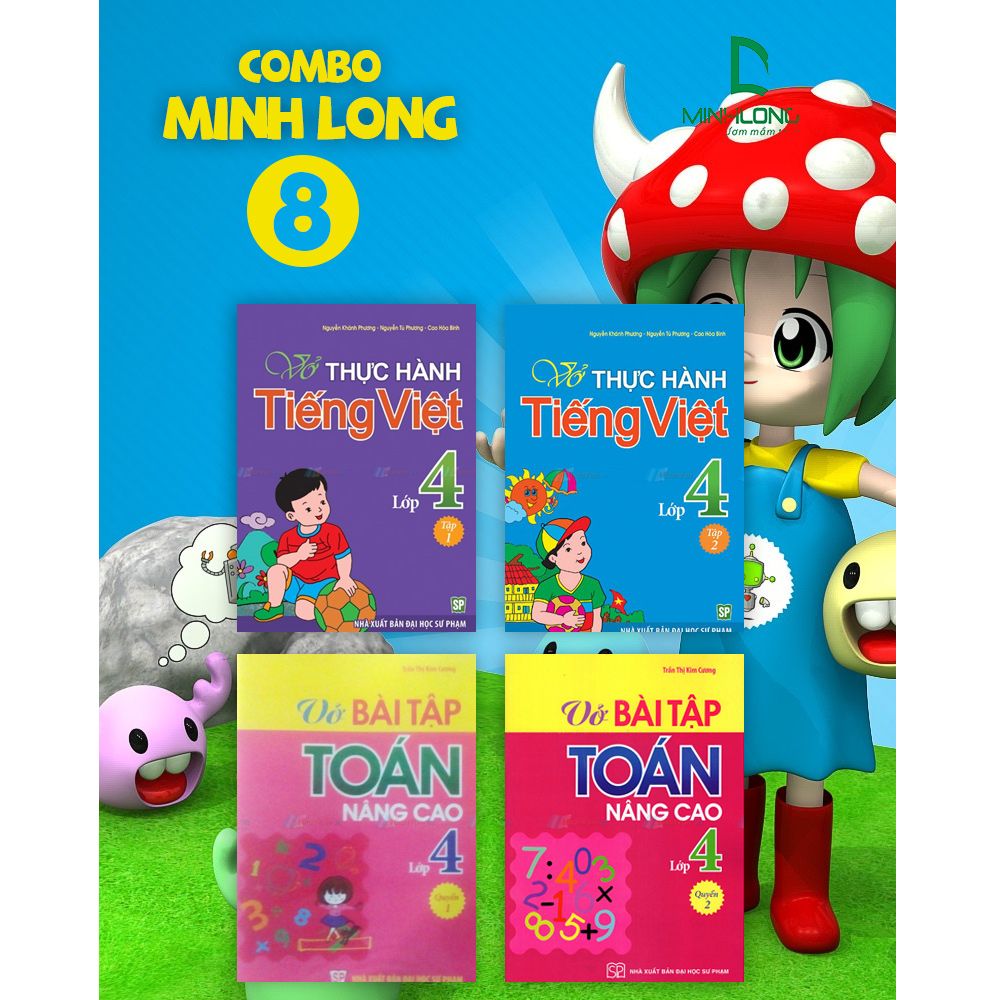 Combo Tiếng Việt Và Bài Tập Toán Nâng Cao 4 ( Bộ 4 Cuốn )