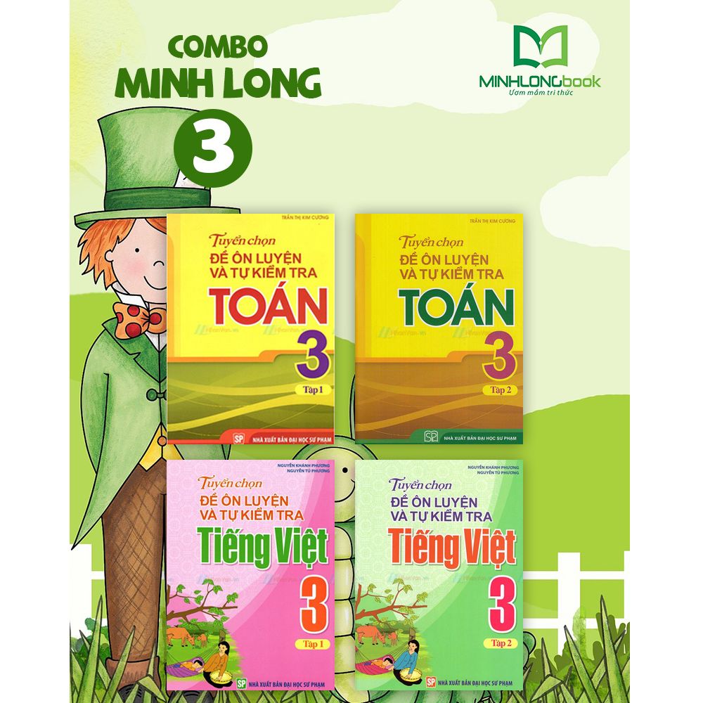 Combo Tuyển Chọn Ôn Luyện Toán Và Tiếng Việt 3 ( Bộ 4 Cuốn )