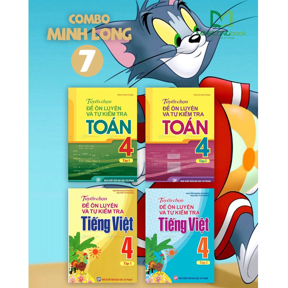 Combo Tuyển Chọn Ôn Luyện Toán Và Tiếng Việt 4 ( Bộ 4 Cuốn )