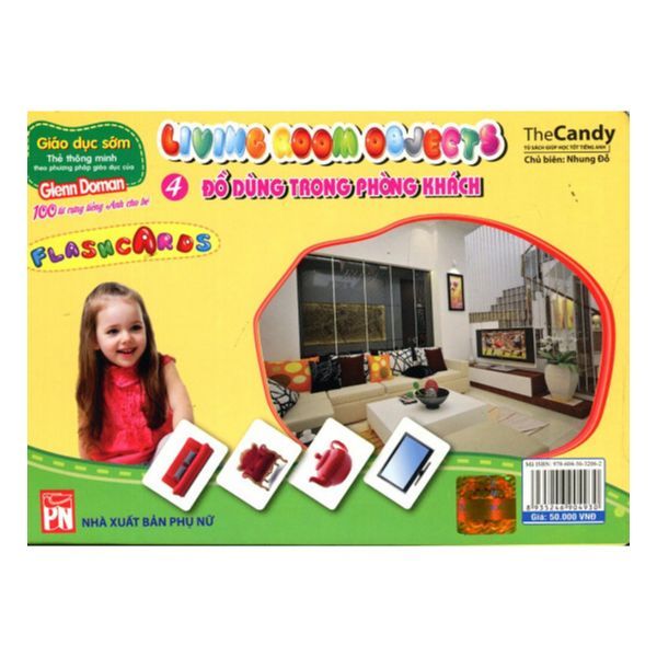 Flashcard Dạy Trẻ Theo Phương Pháp Glenn Doman - Đồ Dùng Trong Phòng Khách