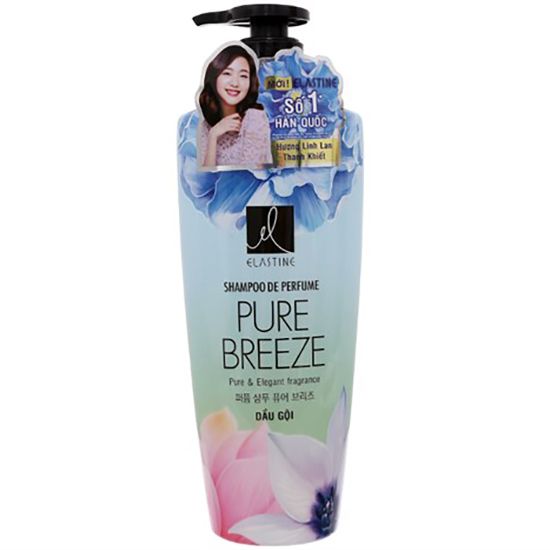 Dầu Gội Elastine Shampoo De Perfume Pure Breeze (600ml)
