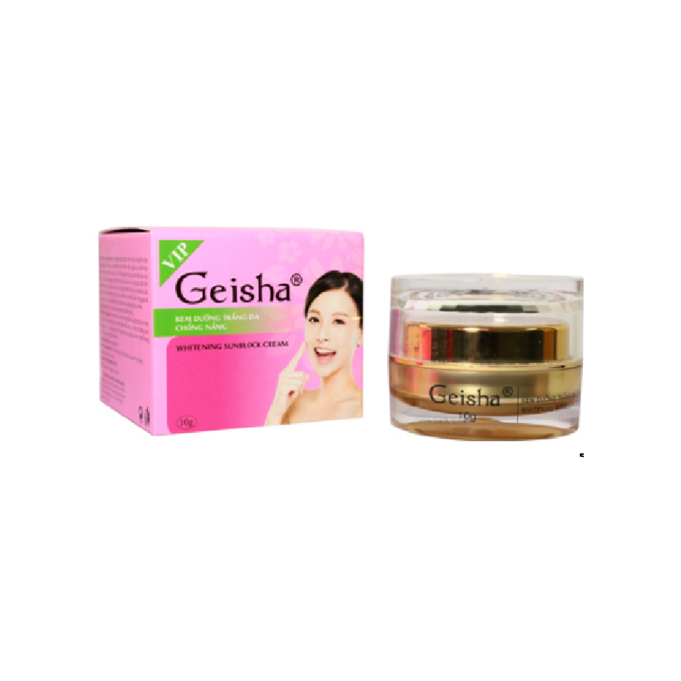 Geisha Kem Dưỡng Trắng Da, Chống Nắng 10g