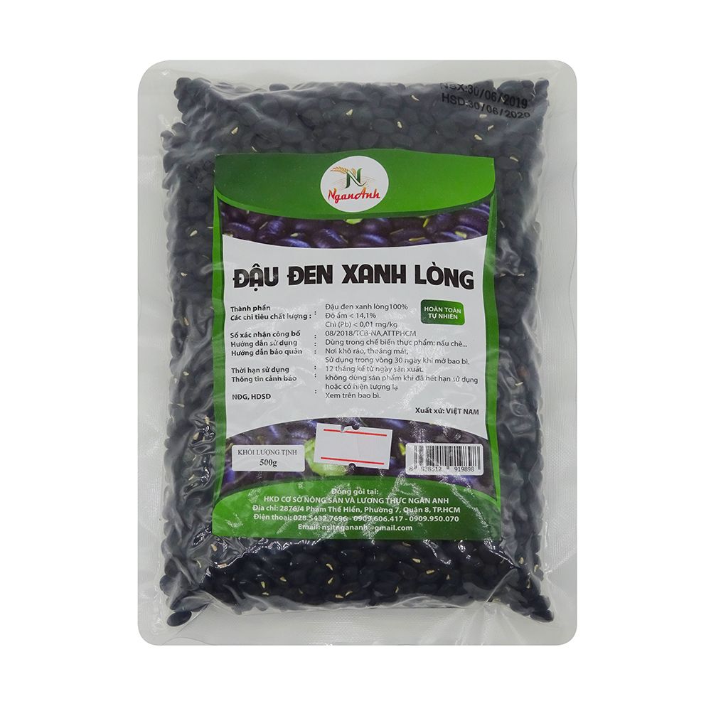 Đậu Đen Xanh Lòng Ngân Anh (500g)