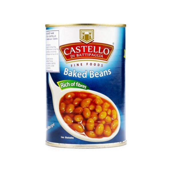 Đậu Hạt Đóng Lon Sốt Cà Chua Castello (400g)