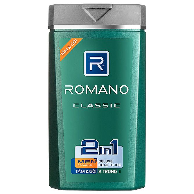 Dầu Tắm Gội 2 Trong 1 Romano Classic (180g)