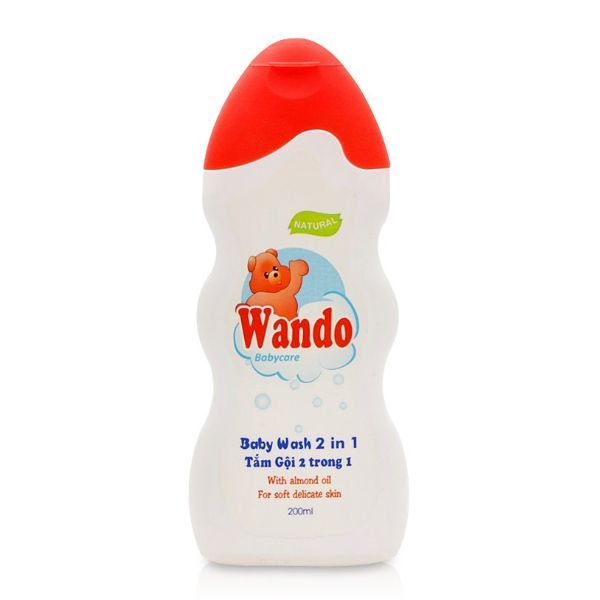  Dầu Tắm Gội 2 Trong 1 Wando 200ml 