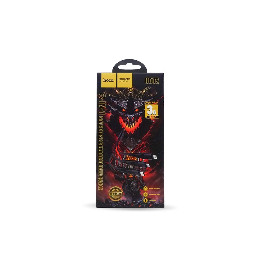 Cáp sạc HOCO UD-02 3 đầu