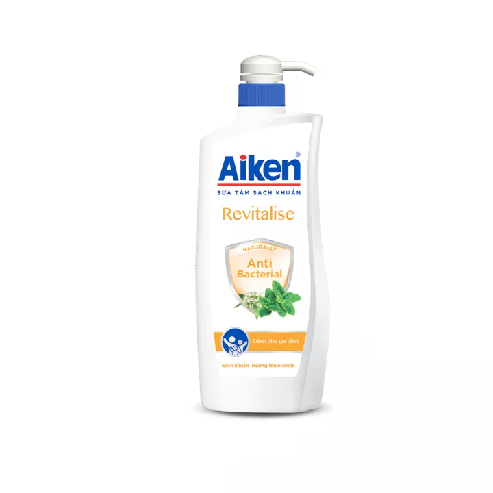 Sữa Tắm Sạch Khuẩn Aiken Revitalise - Bạc Hà - 850g